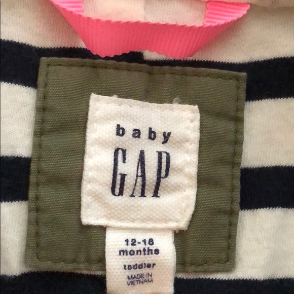 Baby Gap Toddler Girl Green Hooded Jacket - Picture 8 of 9